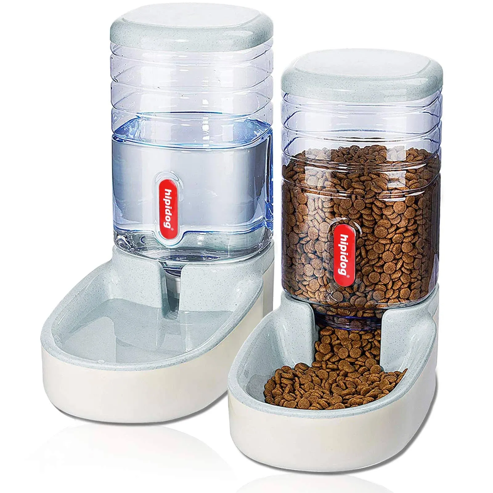 Automatic Pet Feeder Small&amp;Medium Pets Automatic Food Feeder and Waterer Set 3.8