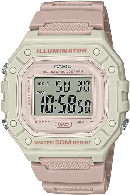 Casio W218H Series | Men’s Digital Watch | 50M WR | 1/100 Second Stopwatch | 100 SEC Chronograph | LED Backlight | Countdown Timer | Daily Alarm | Hourly Time Signal | 7 Year Battery