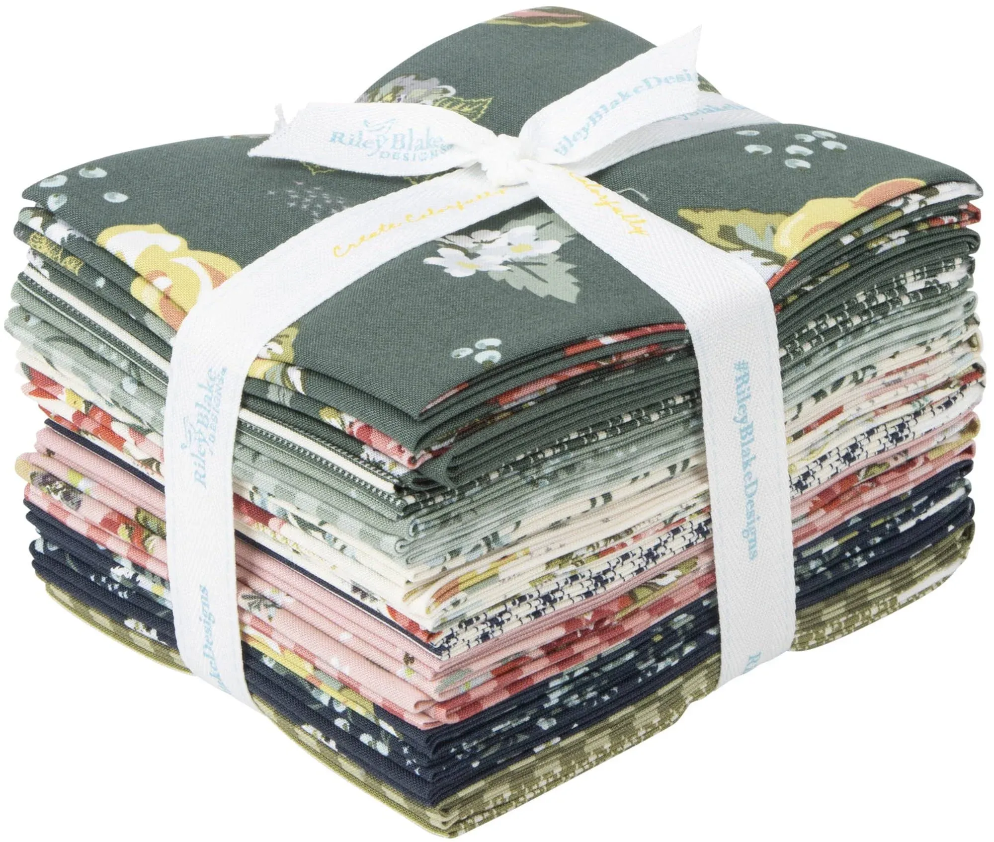 SALE Bellissimo Gardens Fat Quarter Bundle 18 pieces - Riley Blake Designs - Pre Cut Precut - Quilting Cotton Fabric