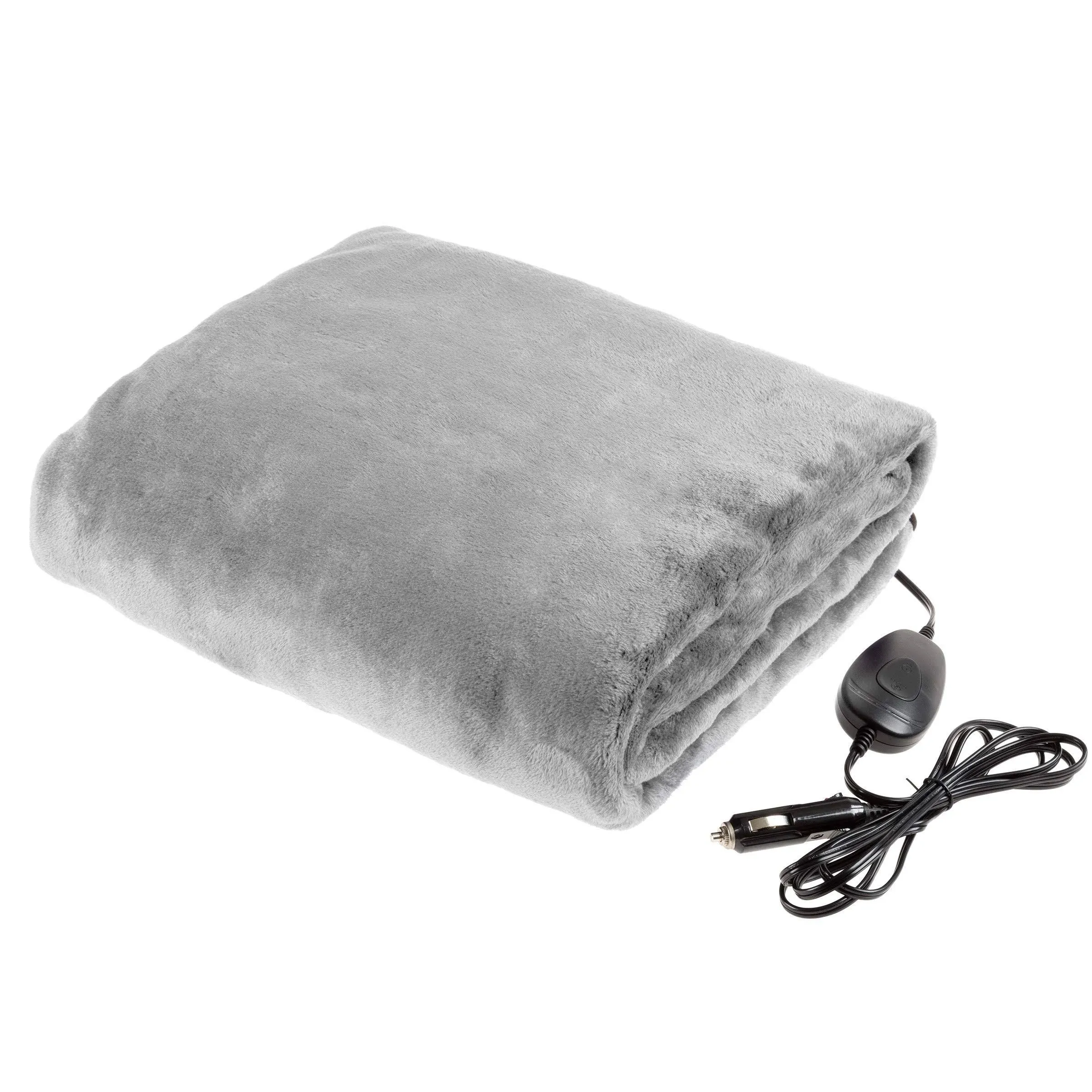 Stalwart 75-hblanket Electric Car Blanket- Heated 12 Volt Fleece Travel Throw by