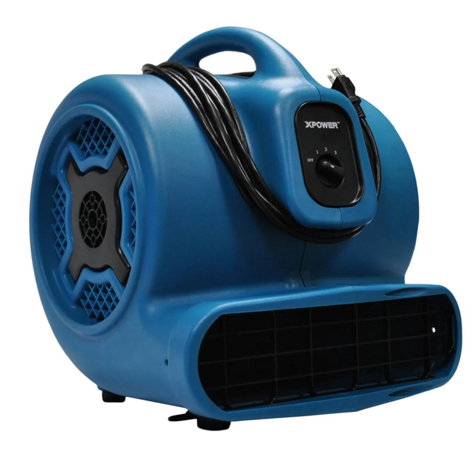 XPOWER P-830H, Air Mover, 1 HP, 3600 CFM, Stackable, Telescopic Handle and Wheels, 8.5 AMPs, 33lbs