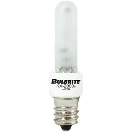 Bulbrite KX60FR/E12 60W KX-2000 Krypton/Xenon T3 Frost Bulb Candelabra Base,-2 Pk