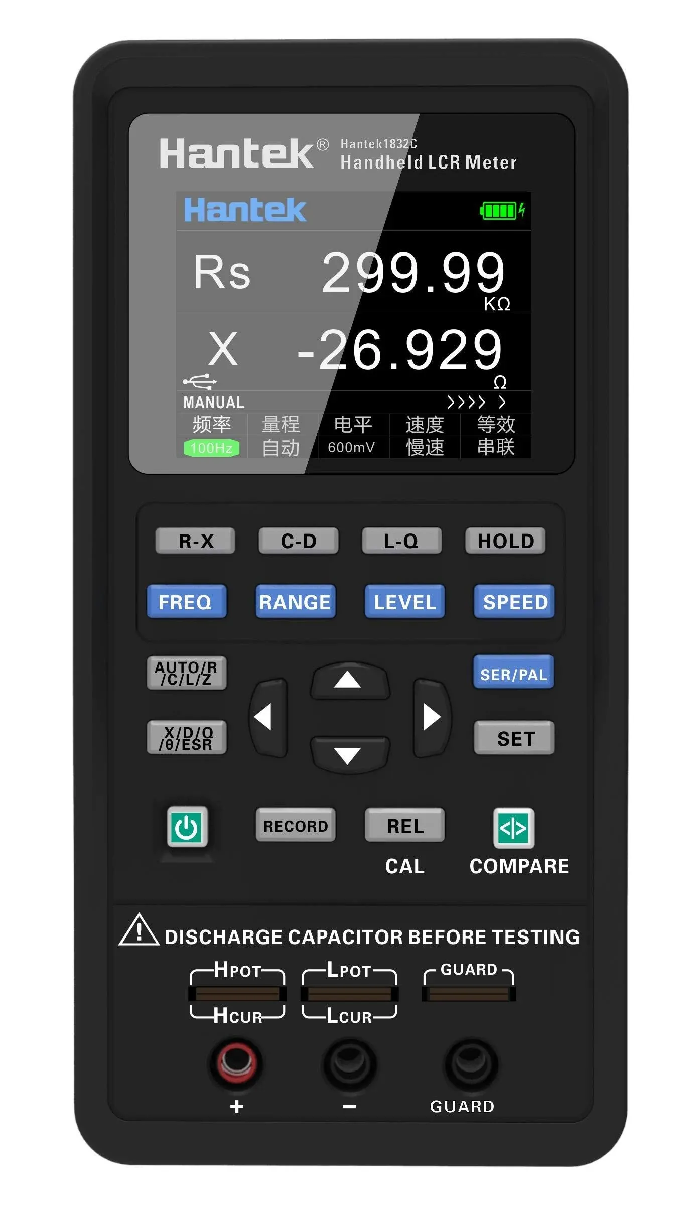 1832C LCR Meter Hantek Handheld Meter Portable Instrument to Measure The Para...