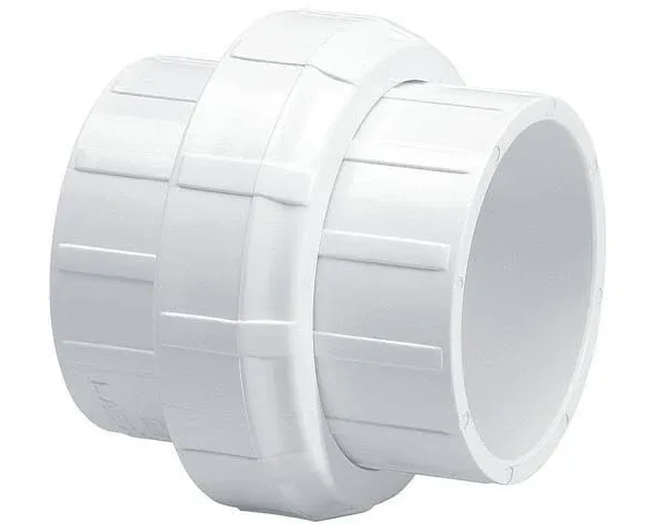 PVC Union, Socket x Socket, 1-1/2 in Pipe Size