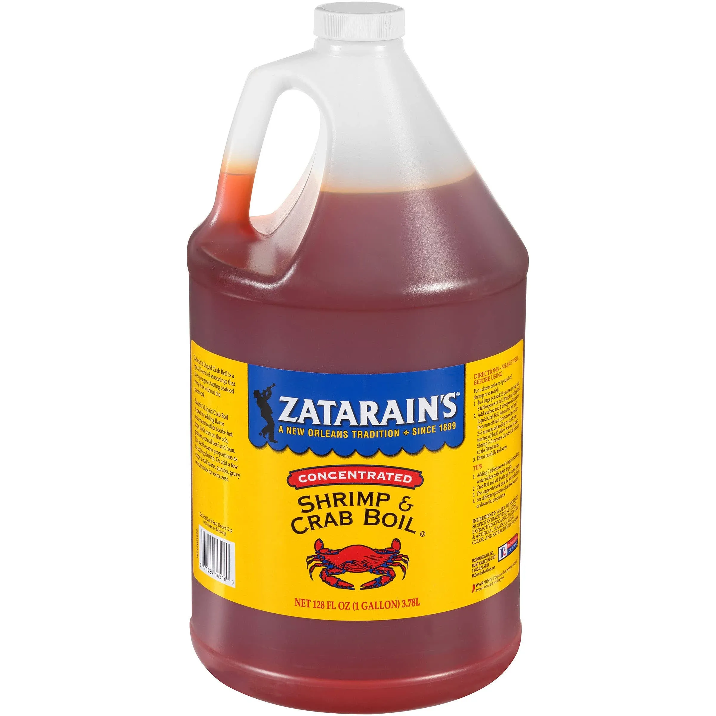 Zatarain's New Orleans Style Crawfish Shrimp & Crab Boil 1 Gallon