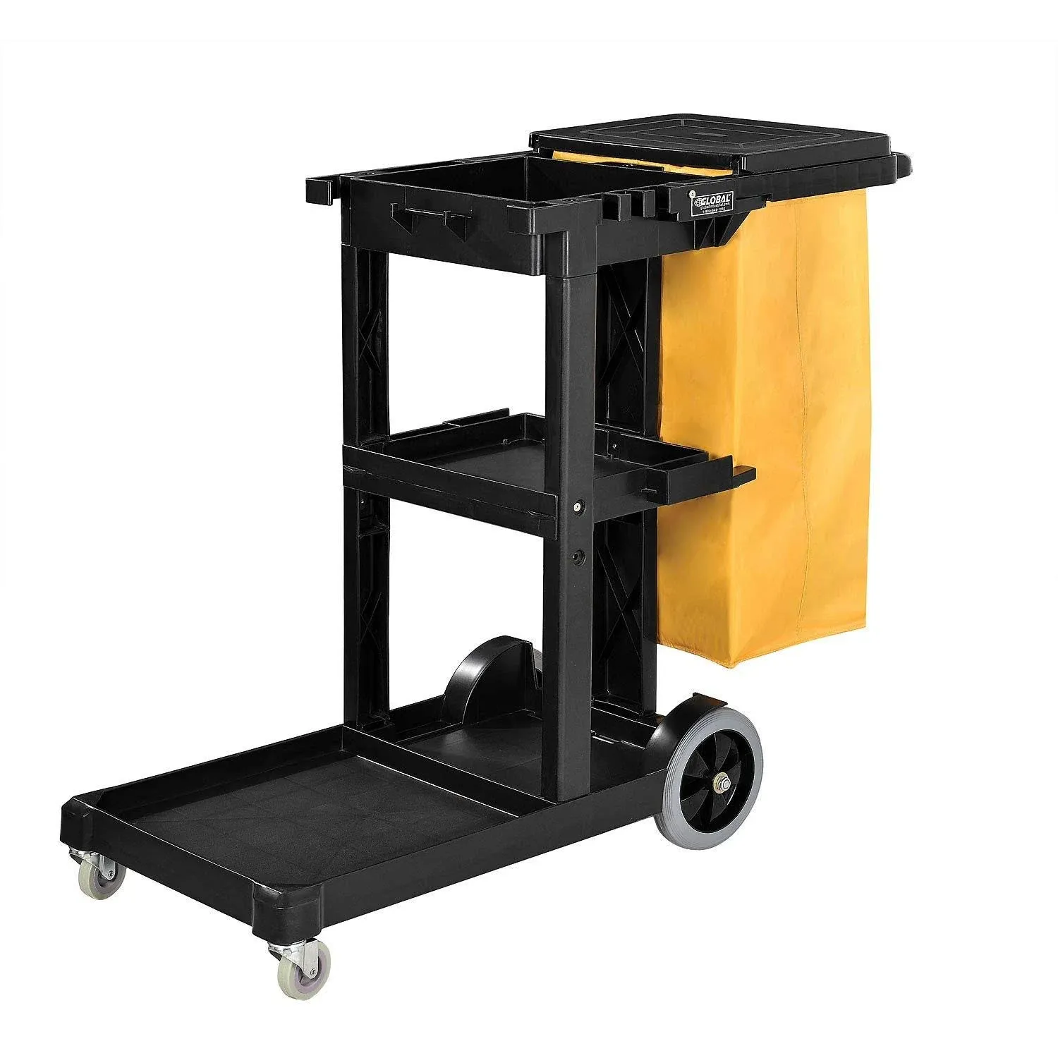 Industrial-Gra<wbr/>de Janitor Cart: In Blue or Gray