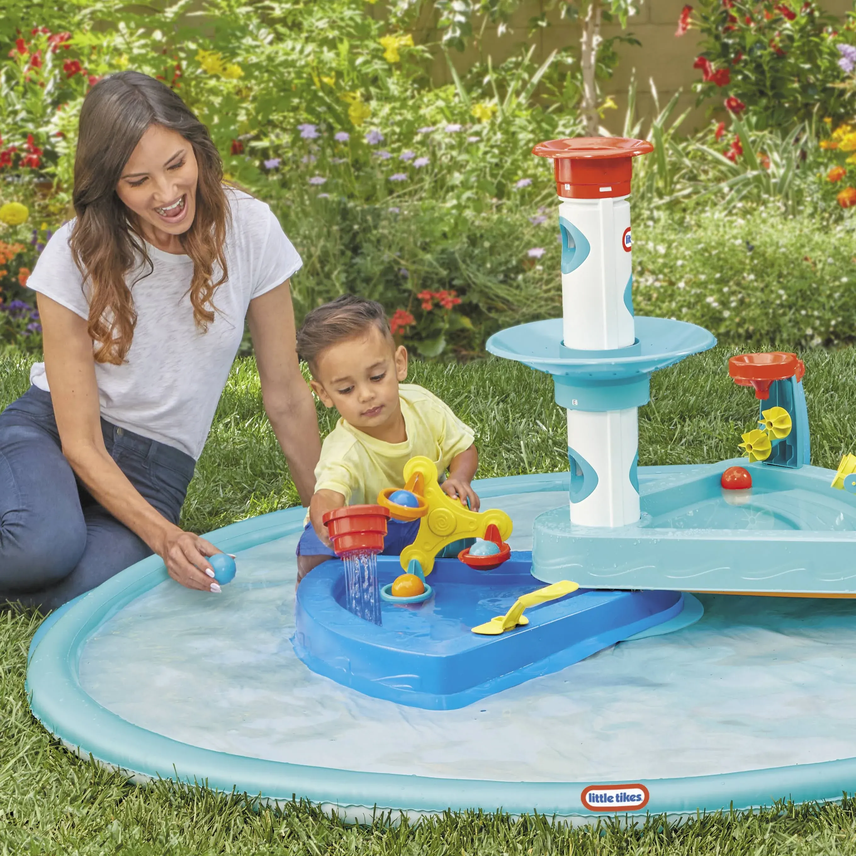 3-in-1 Splash &#039;n Grow Outdoor Water Play Table with Accessories 