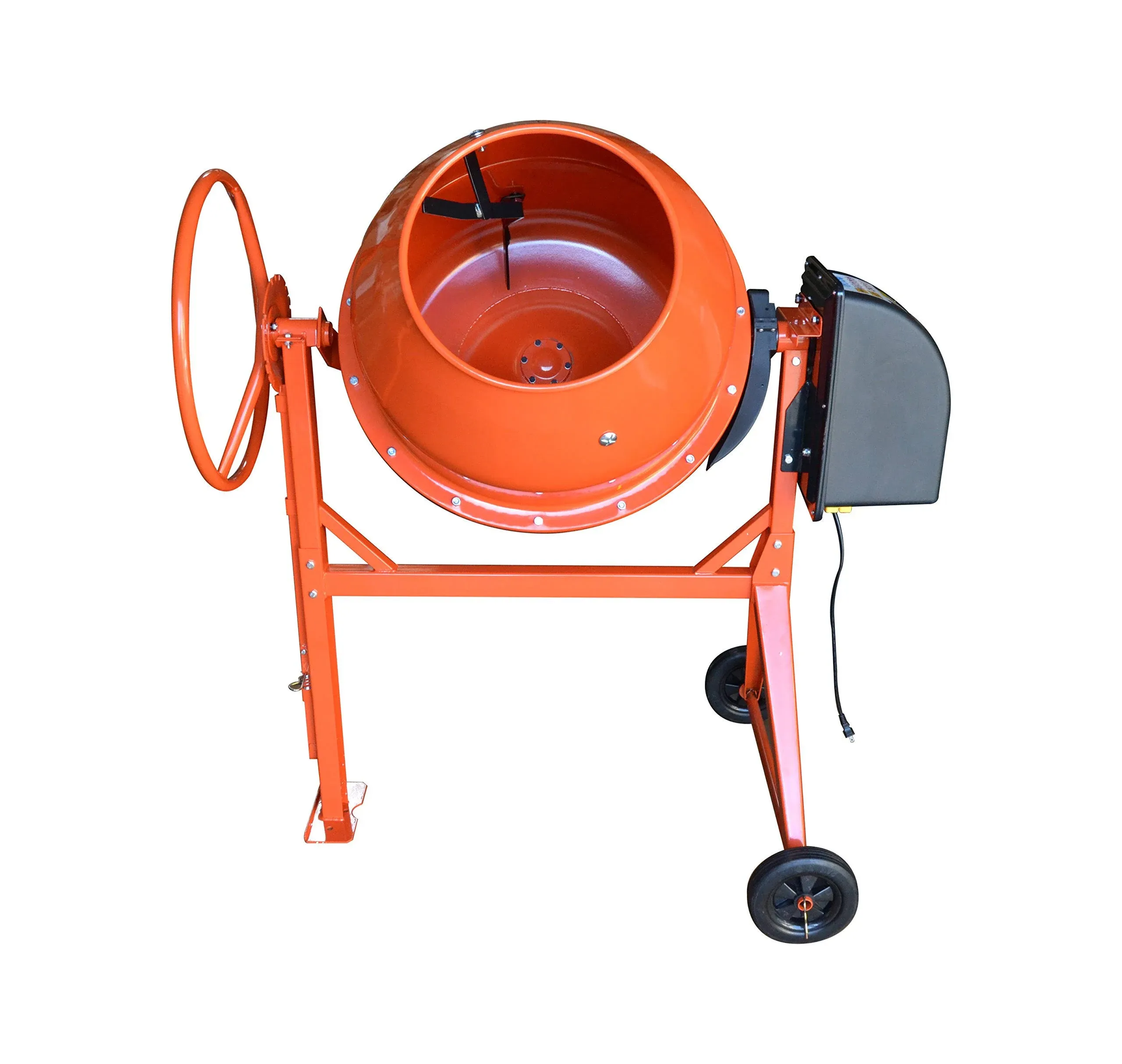 7 CU FT Electric Steel Stucco Concrete Cement Mixer 210L Construction Mortar Stone Mixing Machine 36RPM 2880r/min