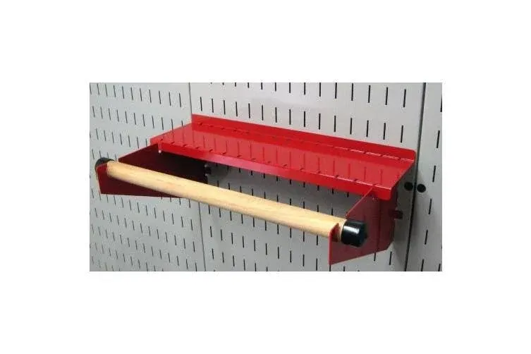 Pegboard Paper Towel Holder and Dowel Rod Pegboard Shelf Assembly for Pegboar...