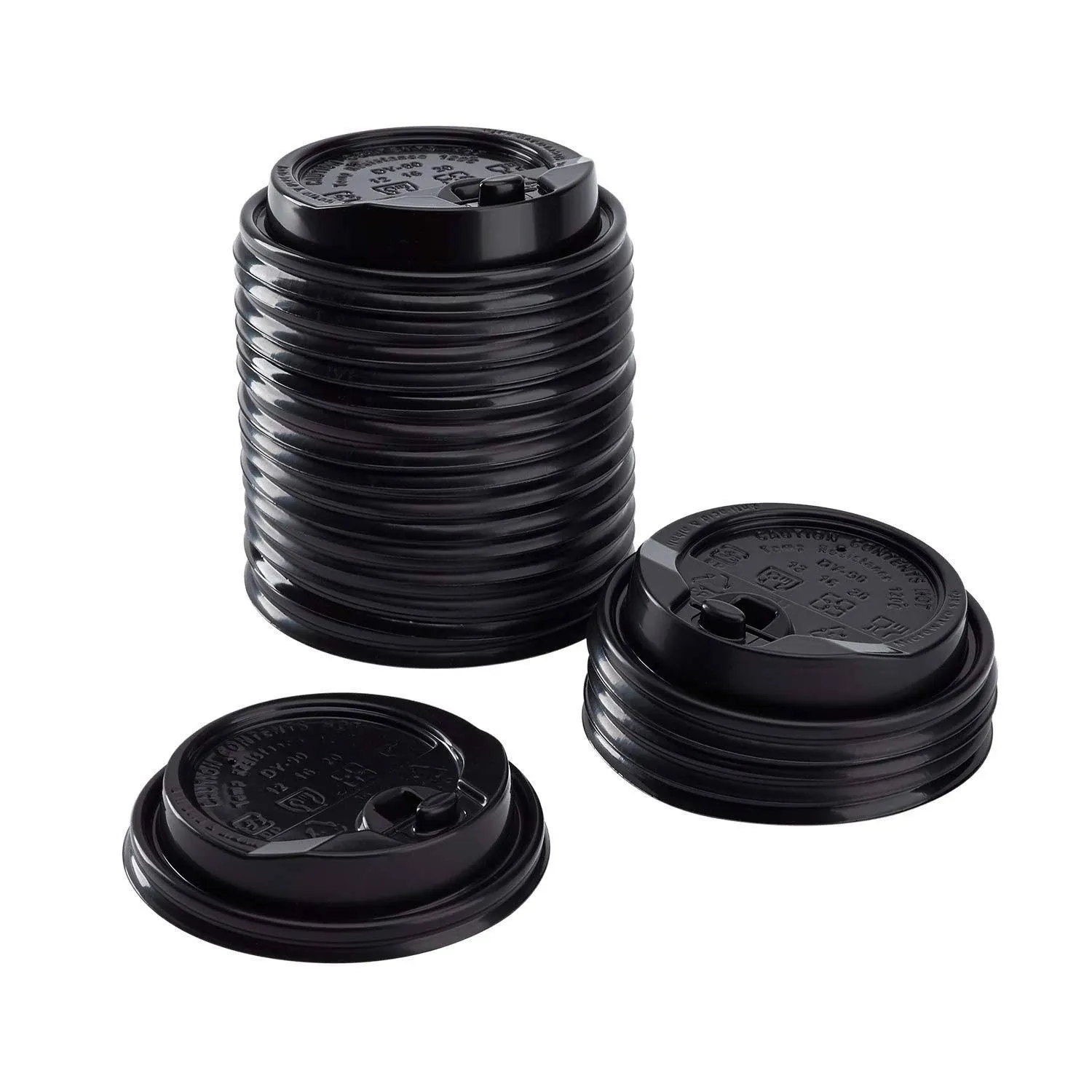 Karat Enclosure Lids 10-24 oz 90mm Black (Case of 1000)