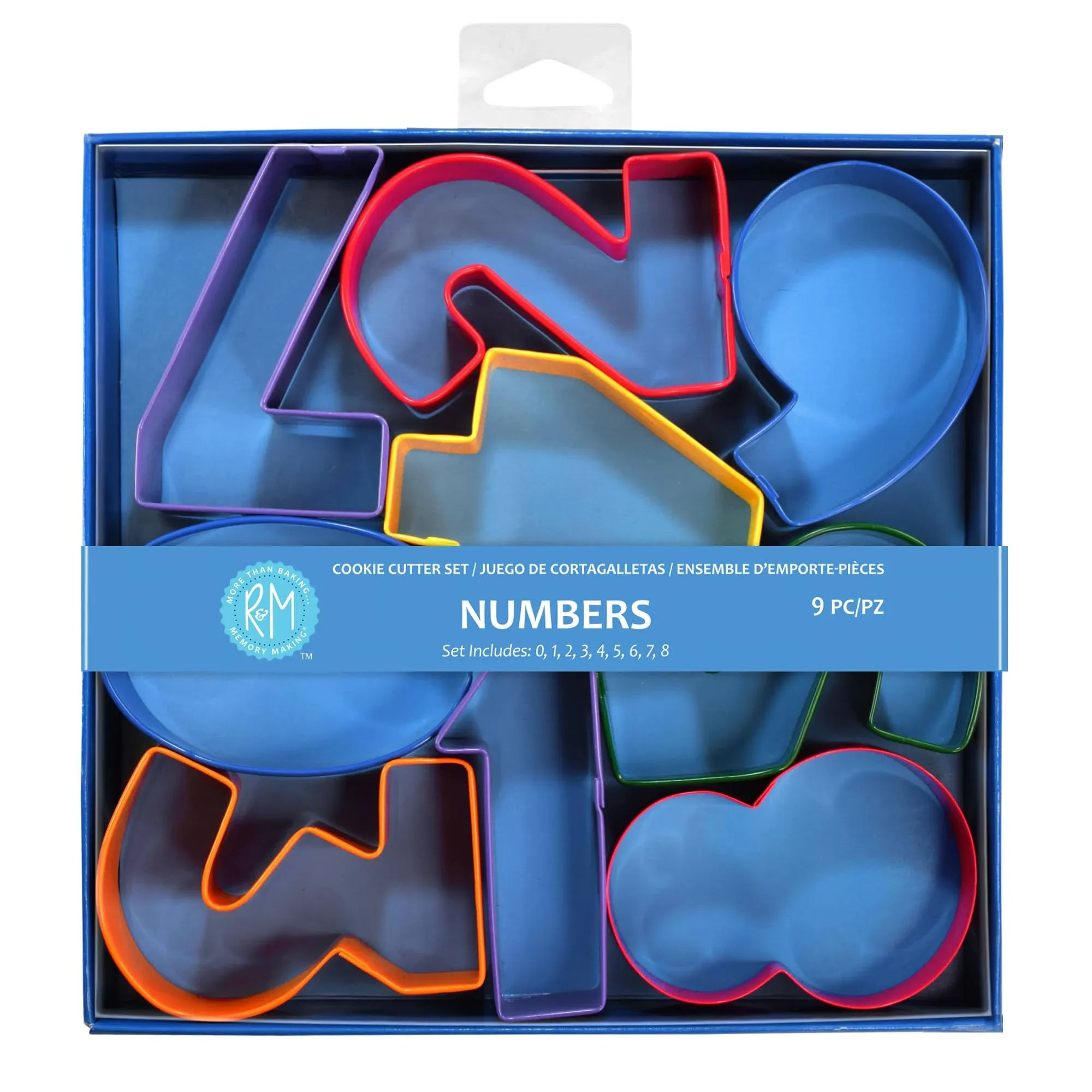 R&M International Numbers 3" Cookie Cutters, Assorted Colors, 9-Piece SetR&M International Numbers 3" Cookie Cutters, Assorted Colors, 9-Piece Set