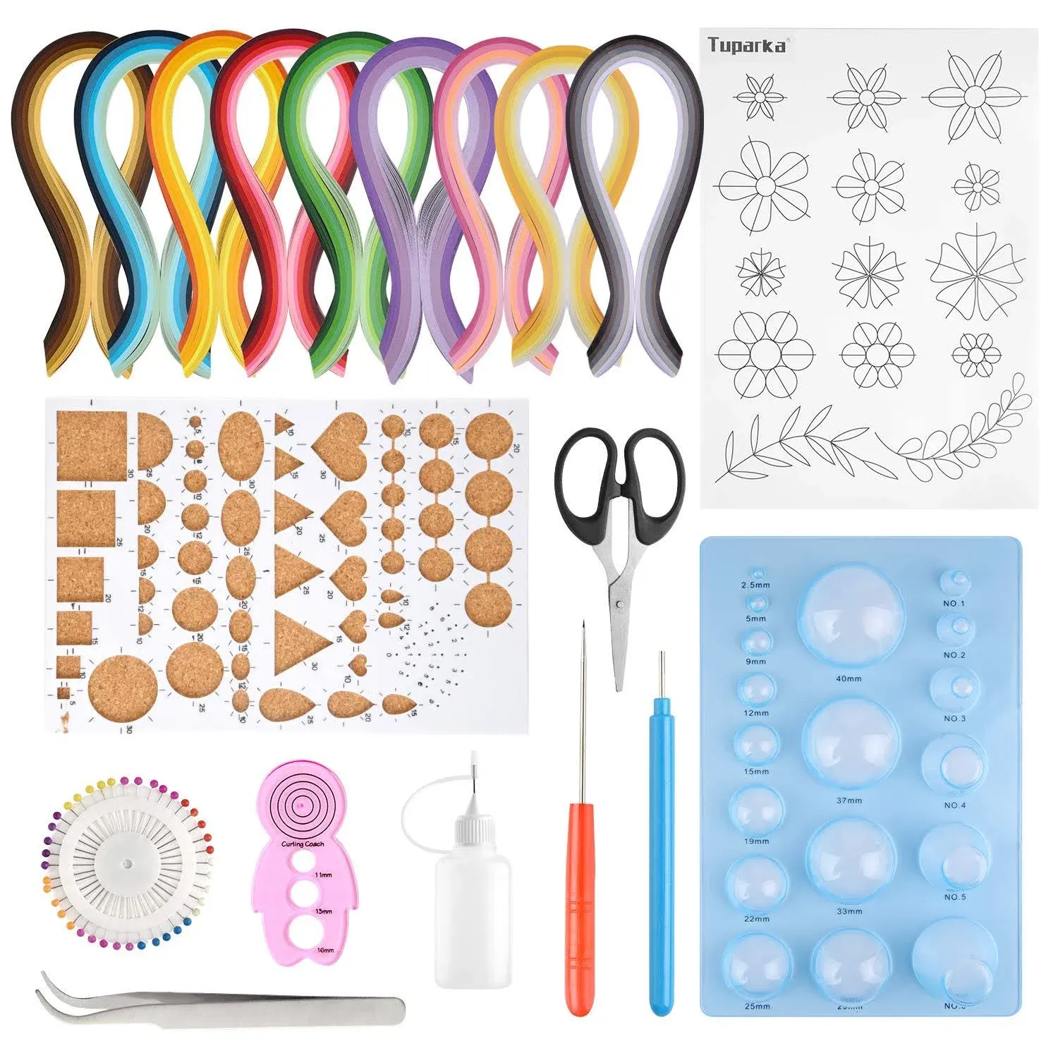 Quilling Art Paper DIY Craft with Tools for Christmas Gift and Diy Home Decor