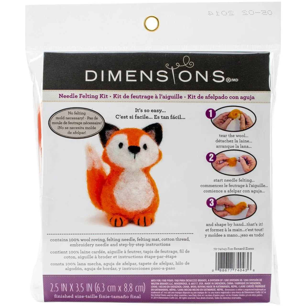 Dimensions Fox Needle Felting Kit