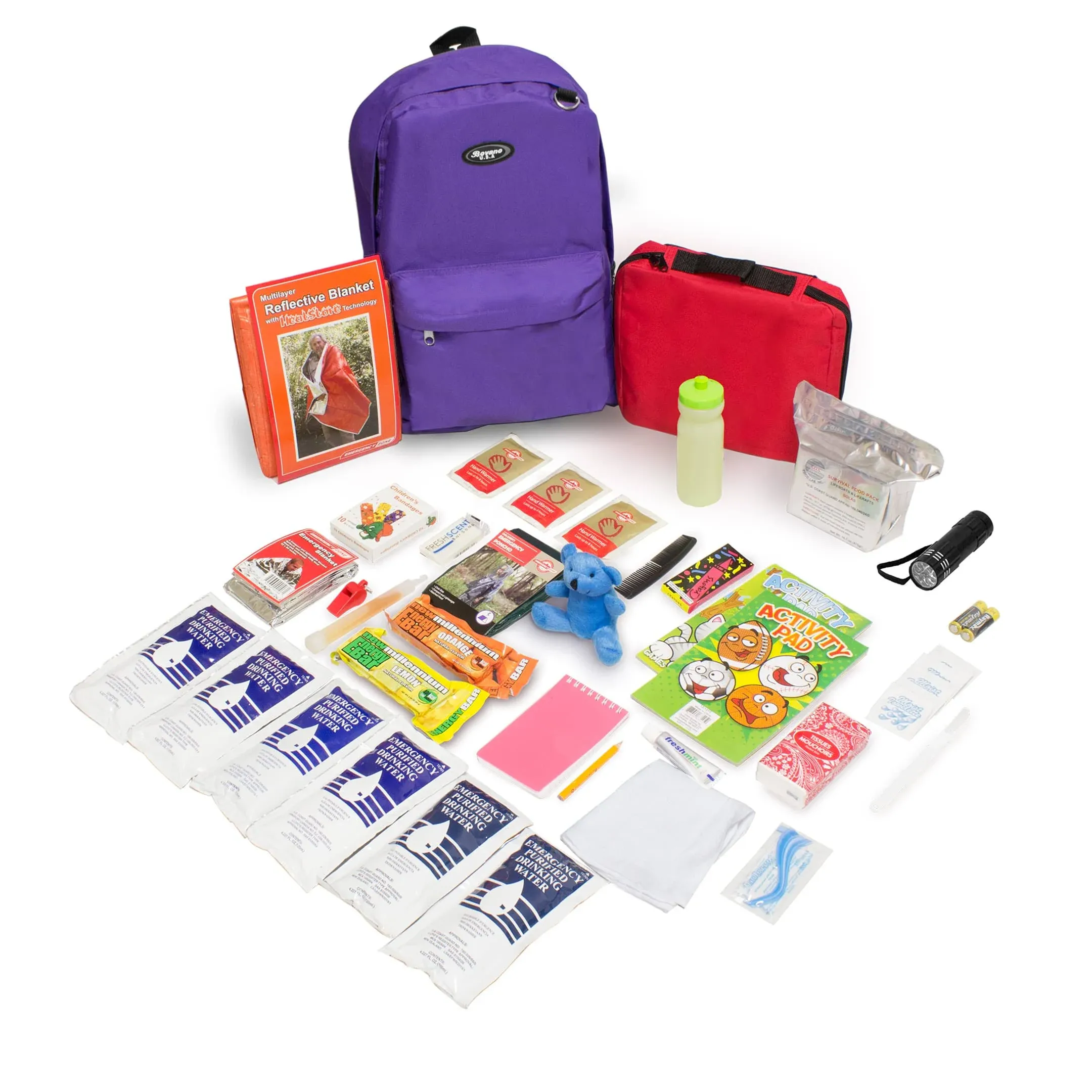 Emergency Zone Keep-Me-Safe Children's Deluxe 72-Hr Emergency Survival Kit