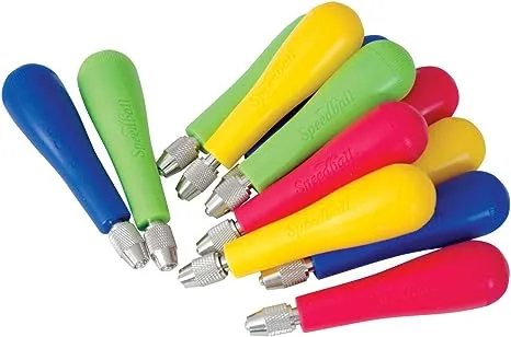 Speedball Cutter Handle with Screw-Off Cap, Assorted Color, Pack of 12