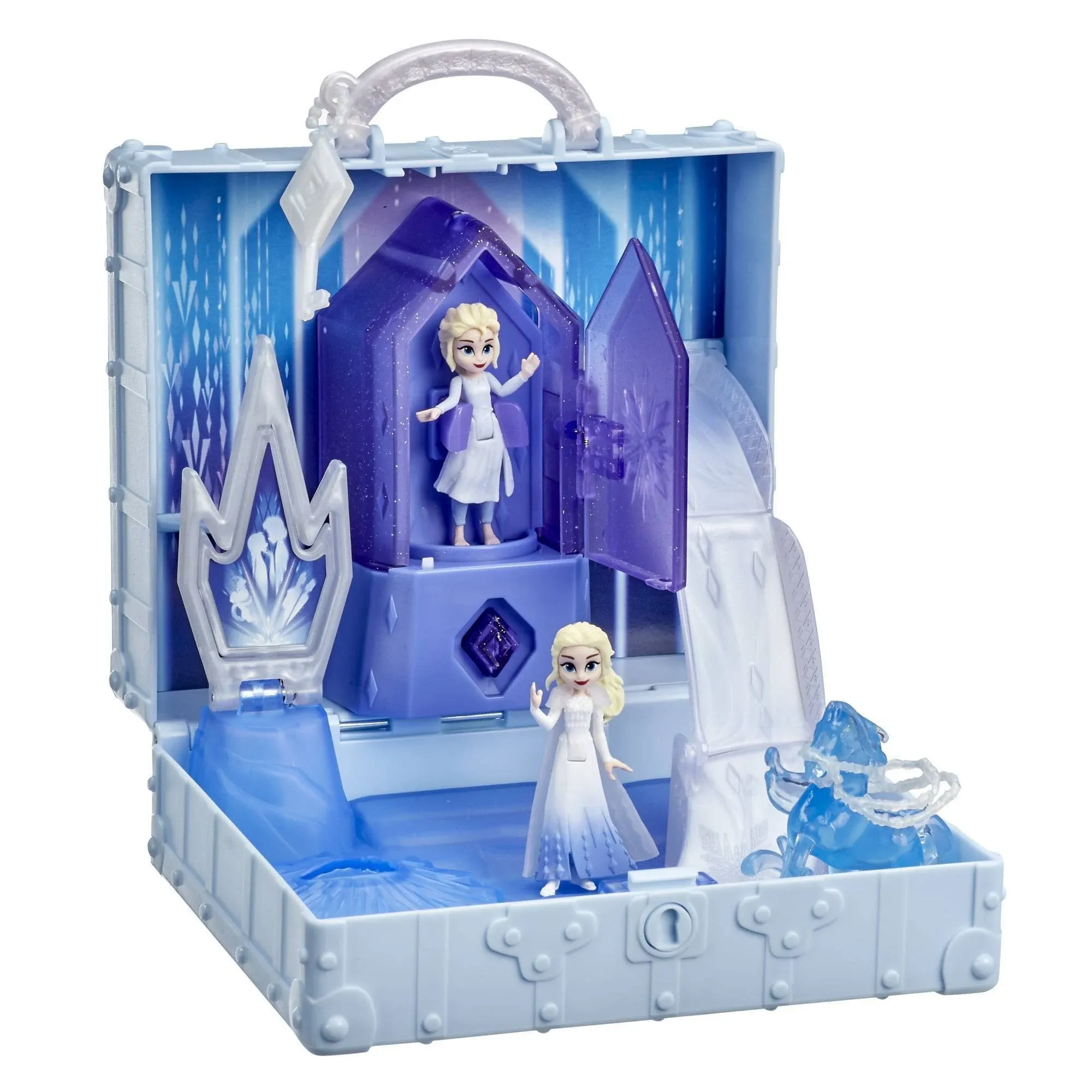 Disney Frozen 2 Pop Adventures Ahtohallan Adventures Pop-Up Playset with Handle, Including 2 Elsa Dolls, Toy for KidsDisney Frozen 2 Pop Adventures Ahtohallan Adventures Pop-Up Playset with Handle, Including 2 Elsa Dolls, Toy for Kids