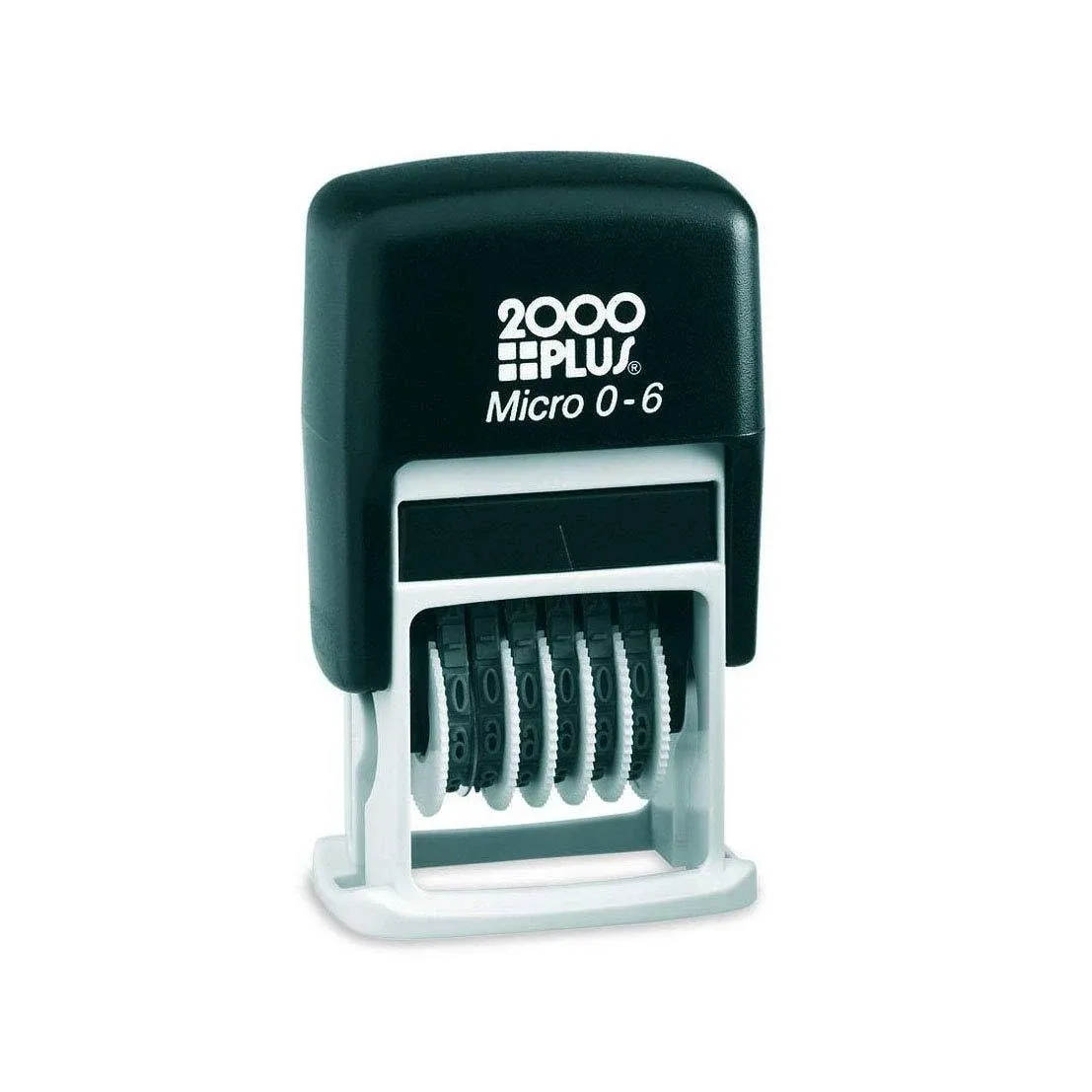 2000 Plus Self-Inking Numberer Stamp, 1/2", 5/32" Number Height, Black Ink (010132)