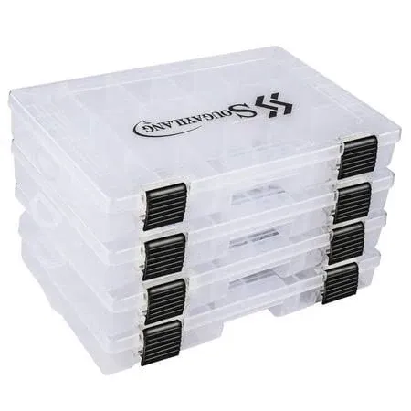 Sougayilang Fishing Tackle Boxes - 3600 Four 3600 (Tray Size: 10.8&#034;x7.1&#034;x1.6<wbr/>&#034;)