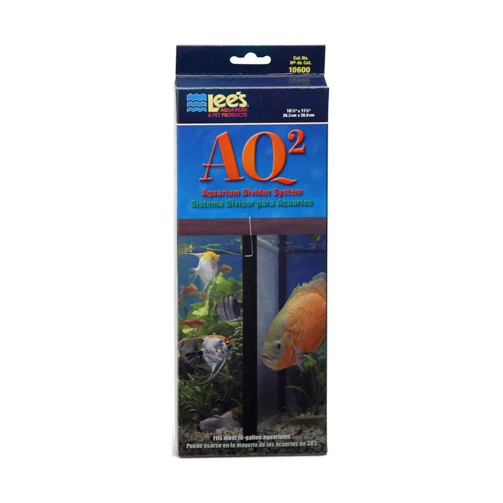 Lee's AQ2 Aquarium Divider System for 10-Gallon Tanks (10" x 12", 2 Pack)