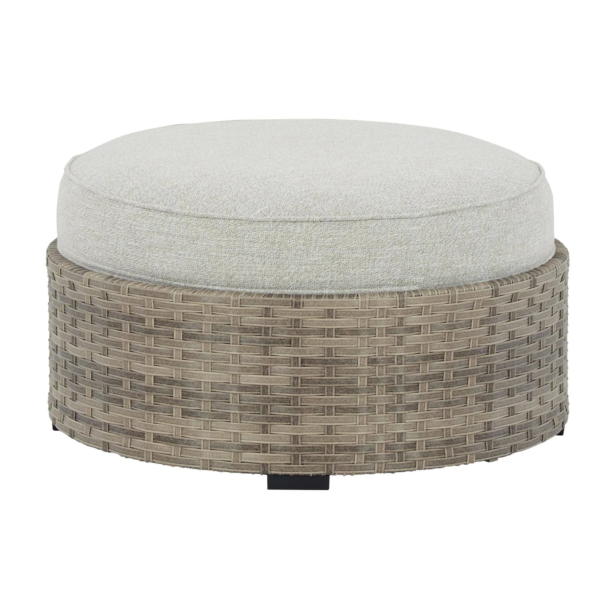 Ashley Calworth Outdoor Ottoman with Cushion Beige