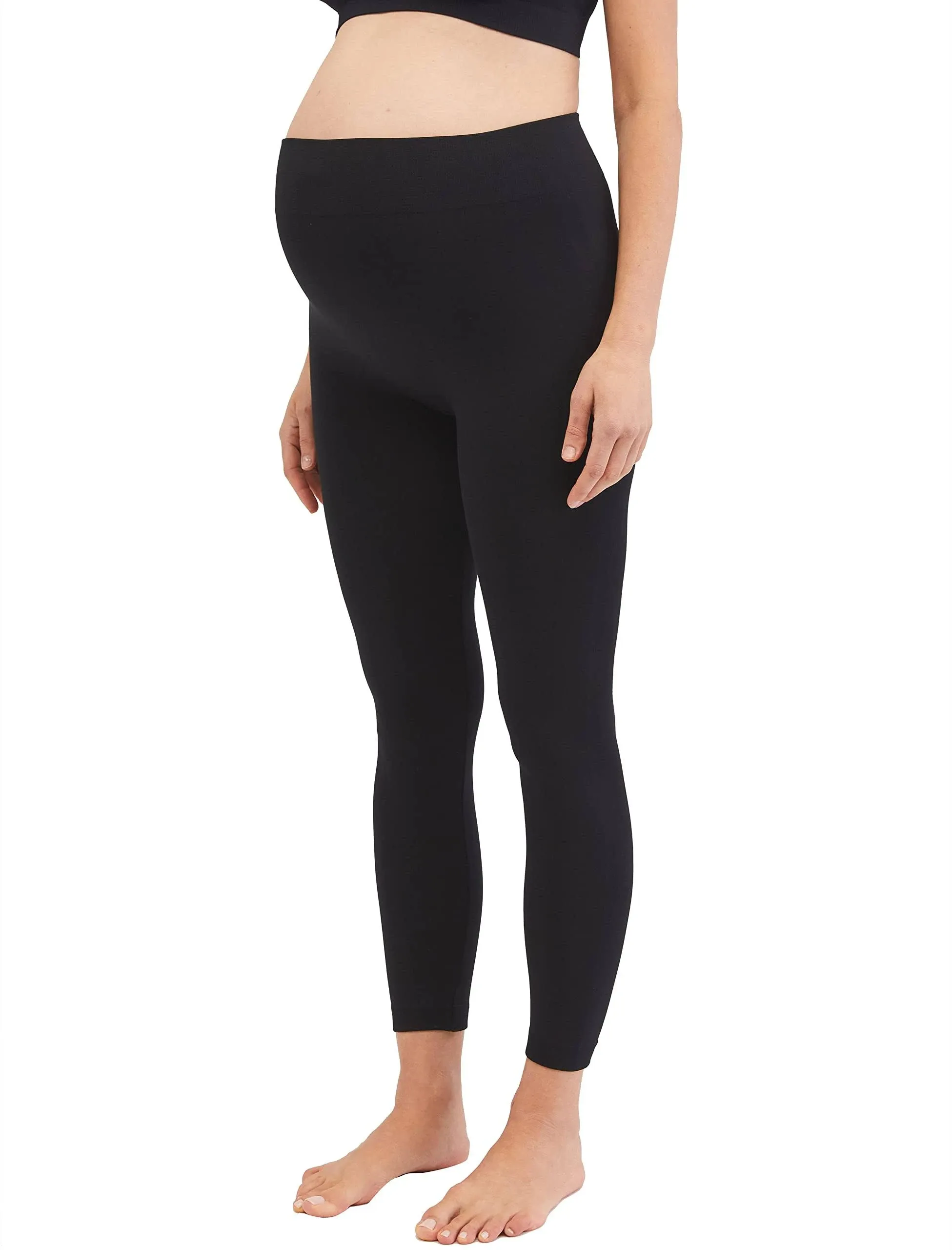 FLEECE OVER THE BELLY MATERNITY LEGGINGS