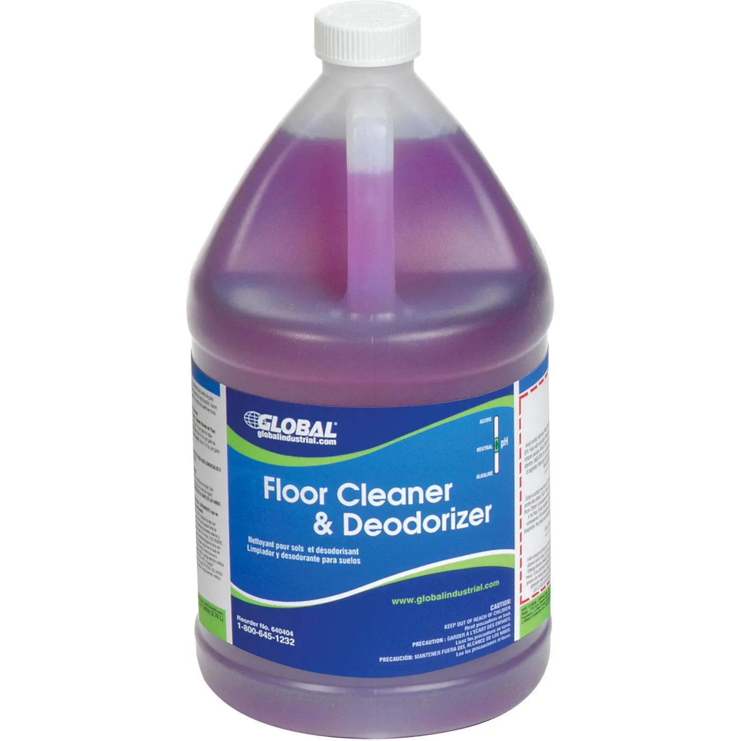 Global Industrial Floor Cleaner & Deodorizer - Case of Two 1-Gallon Bottles