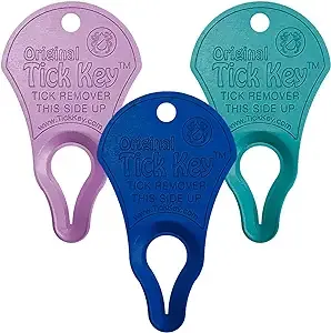 The Original Tick Key - Tick Detaching Device - Portable, Safe and Highly Effective Tick Detaching Tool (Green)