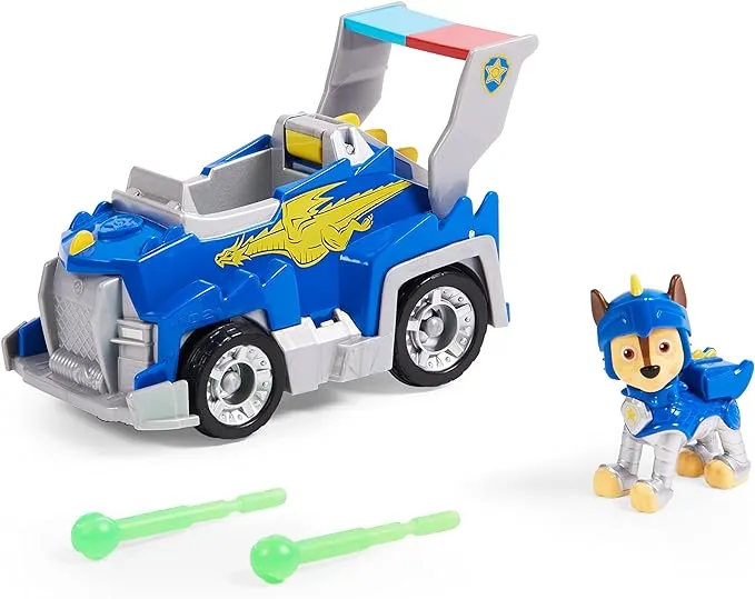 Paw Patrol, Rescue Knights Zuma Transforming Toy Car with Collectible Action Figure, Kids Toys for Ages 3 and up