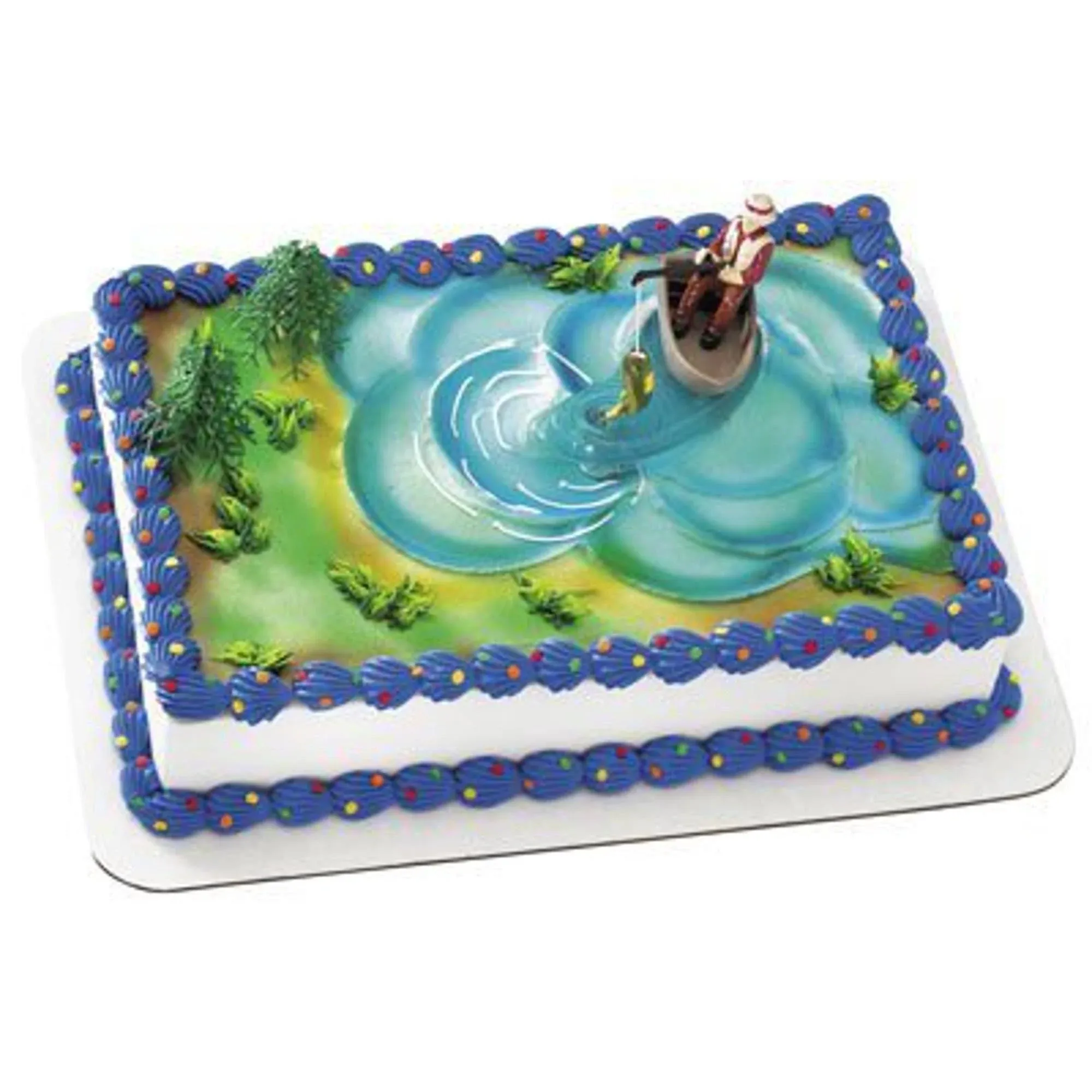 DecoPac Fisherman with Action Fish DecoSet Cake Decoration