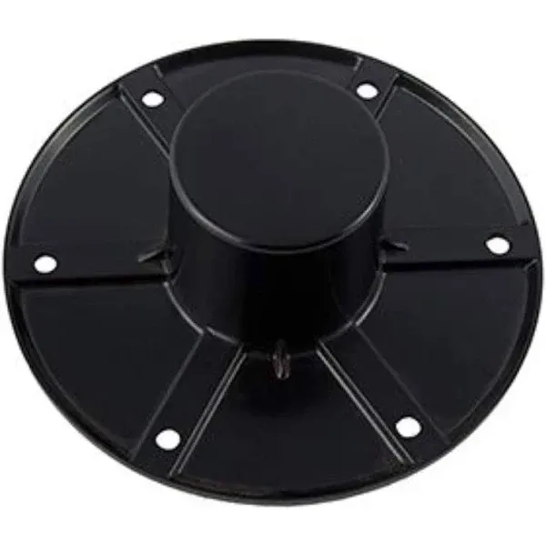 AP Products 013-1112B, Table Leg Pedestal Base Flush Mount Round Black