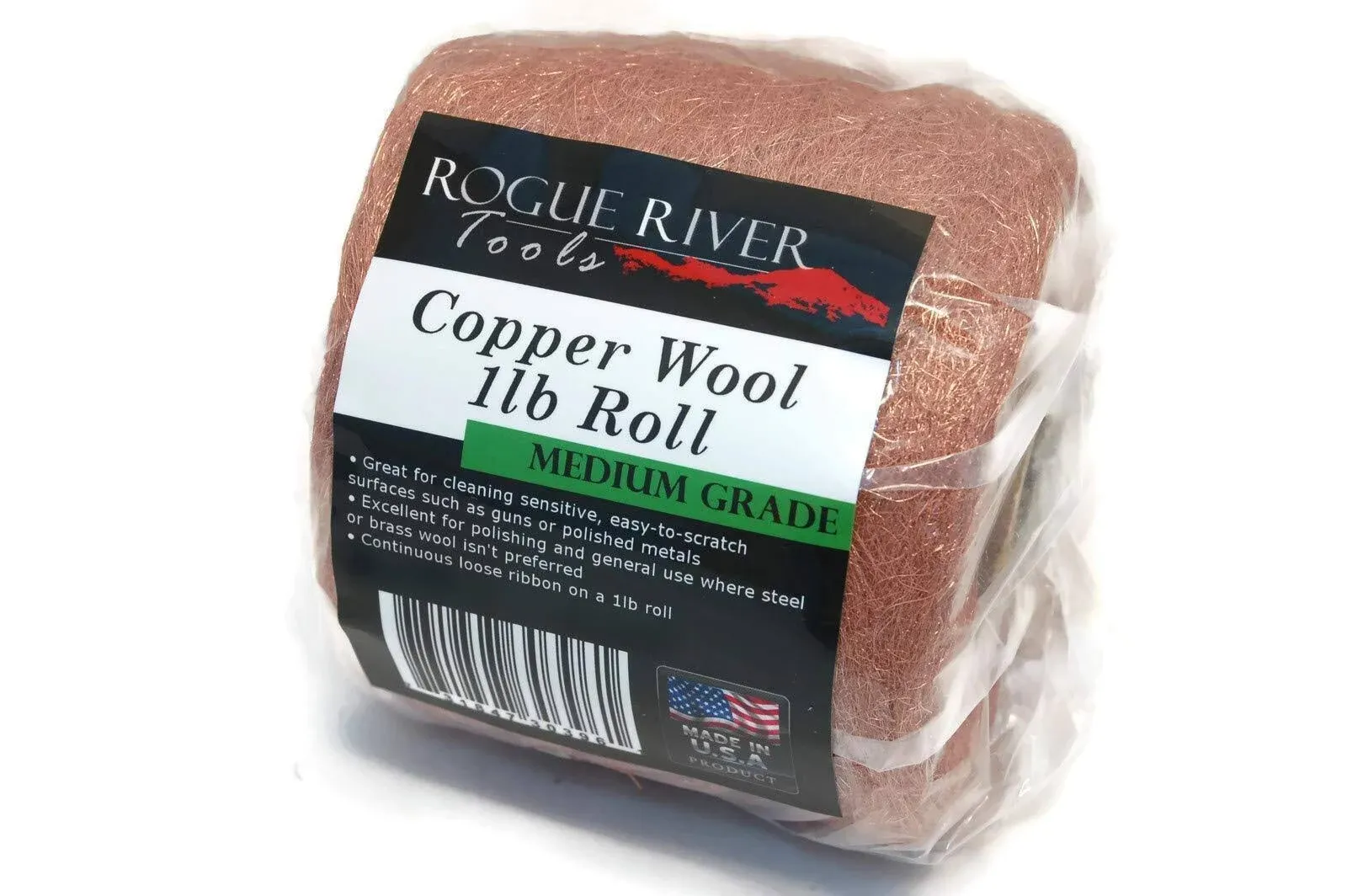 Rogue River Tools Copper Wool Coarse 1lb Roll