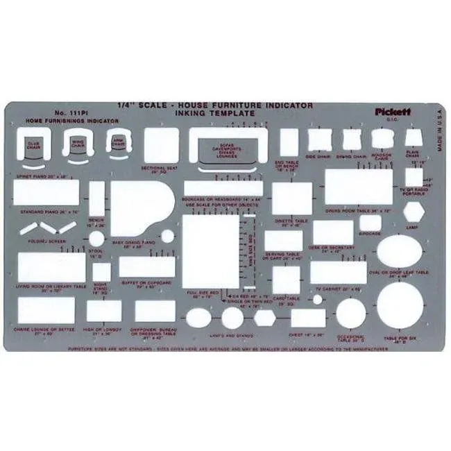 Pickett House Furniture Indicator Template