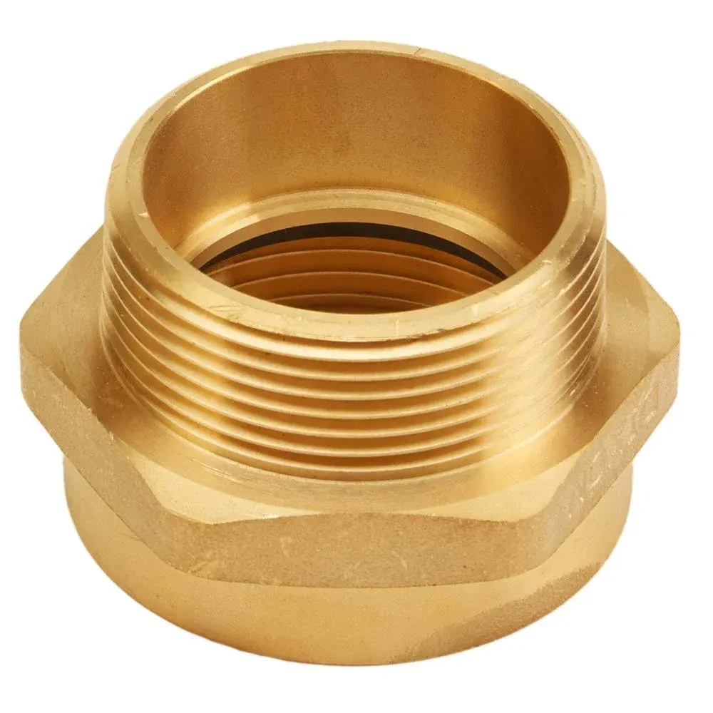 Brass 1 1/2" Female NH to 1 1/2" Male NPT Fire Hose Adapter