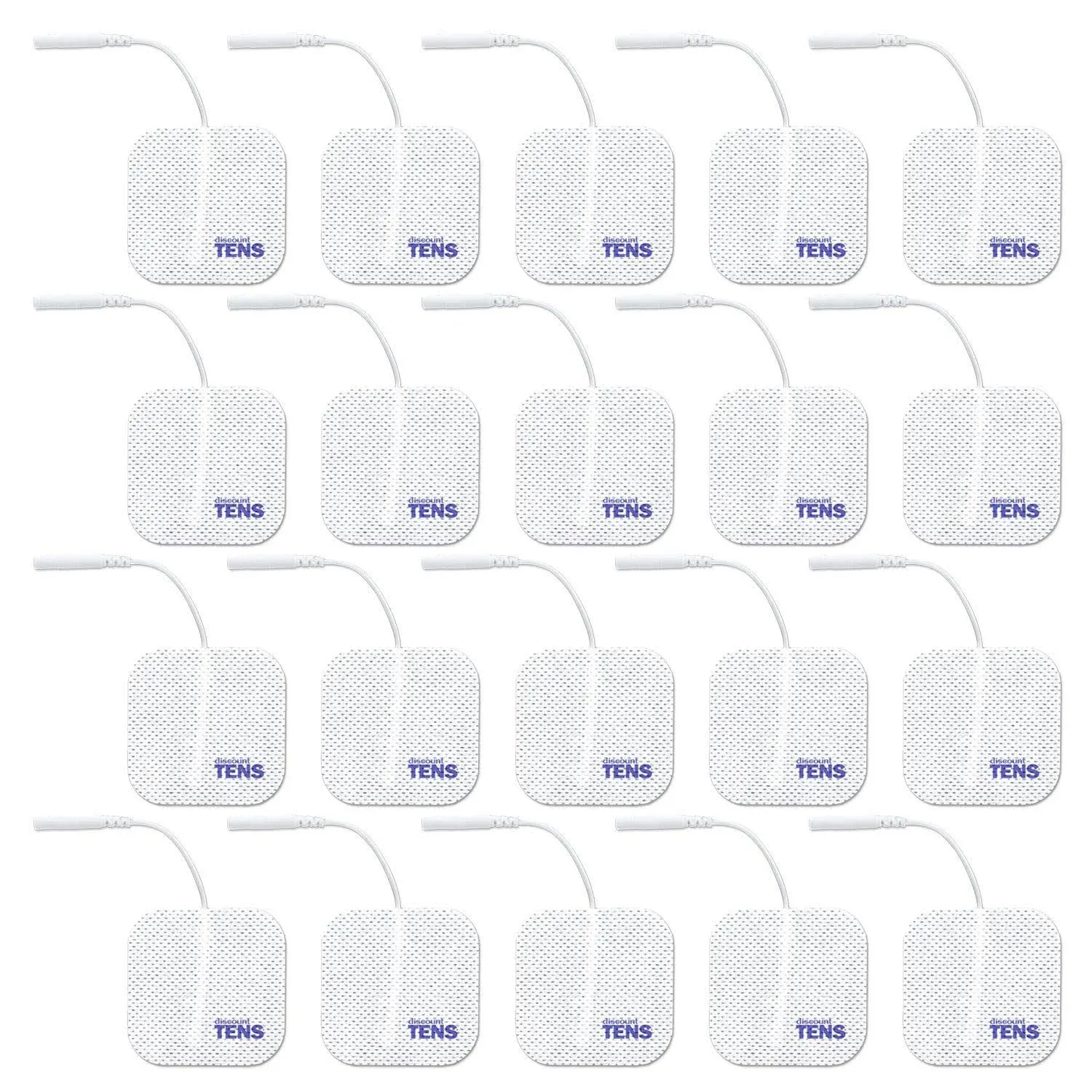 TENS Electrodes, Super Value 20 Replacement Electrode Pads for TENS Units, Snap 