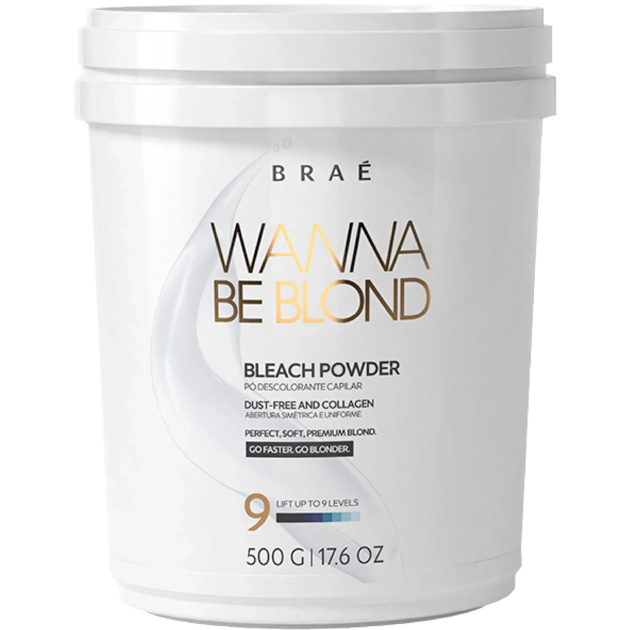 Hair Bleach Powder Professional Lightener 9+ Wanna Be Blonde 500g | ZAFFERANO & CO.