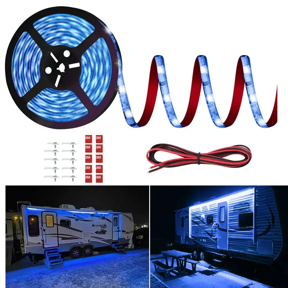 RV Awning Led Lights 20FT 12V Camper Awning Lights for Camper Motorhome Trave...