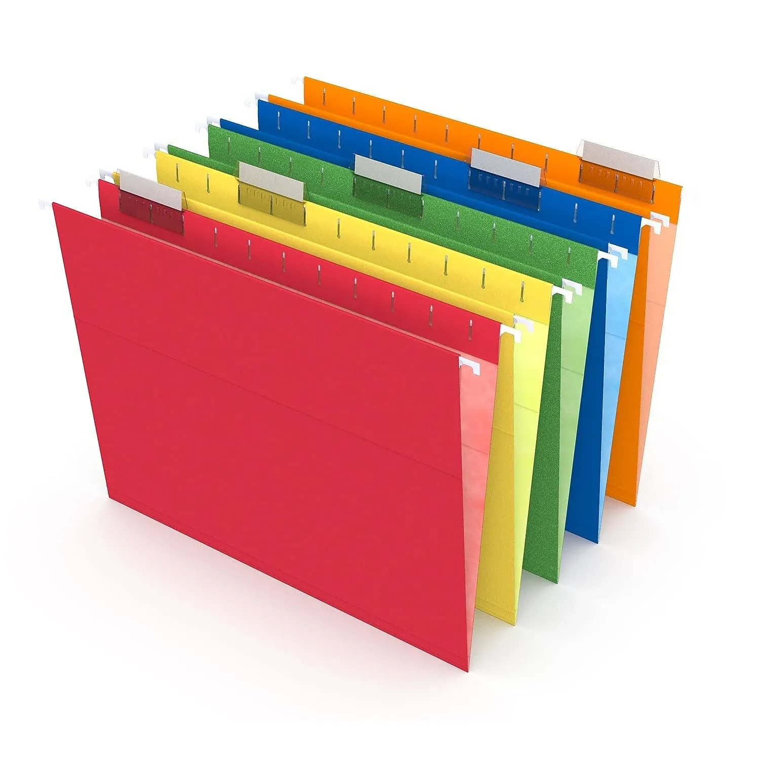 Staples Hanging File Folders 5 Tab Letter Size Assorted 25/Box