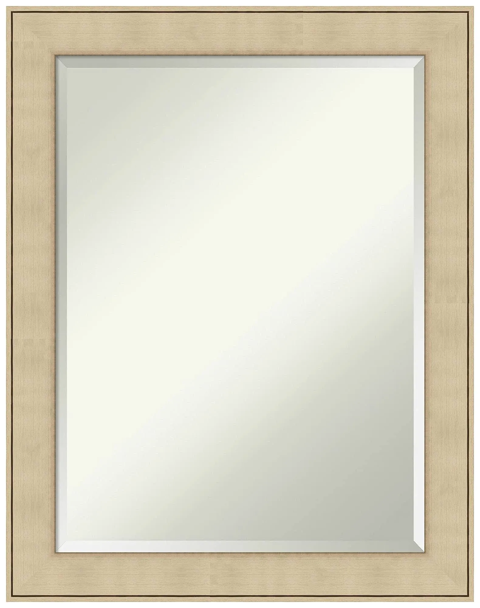 Classic Honey Silver Bathroom Vanity Wall Mirror - 22x28-Inch