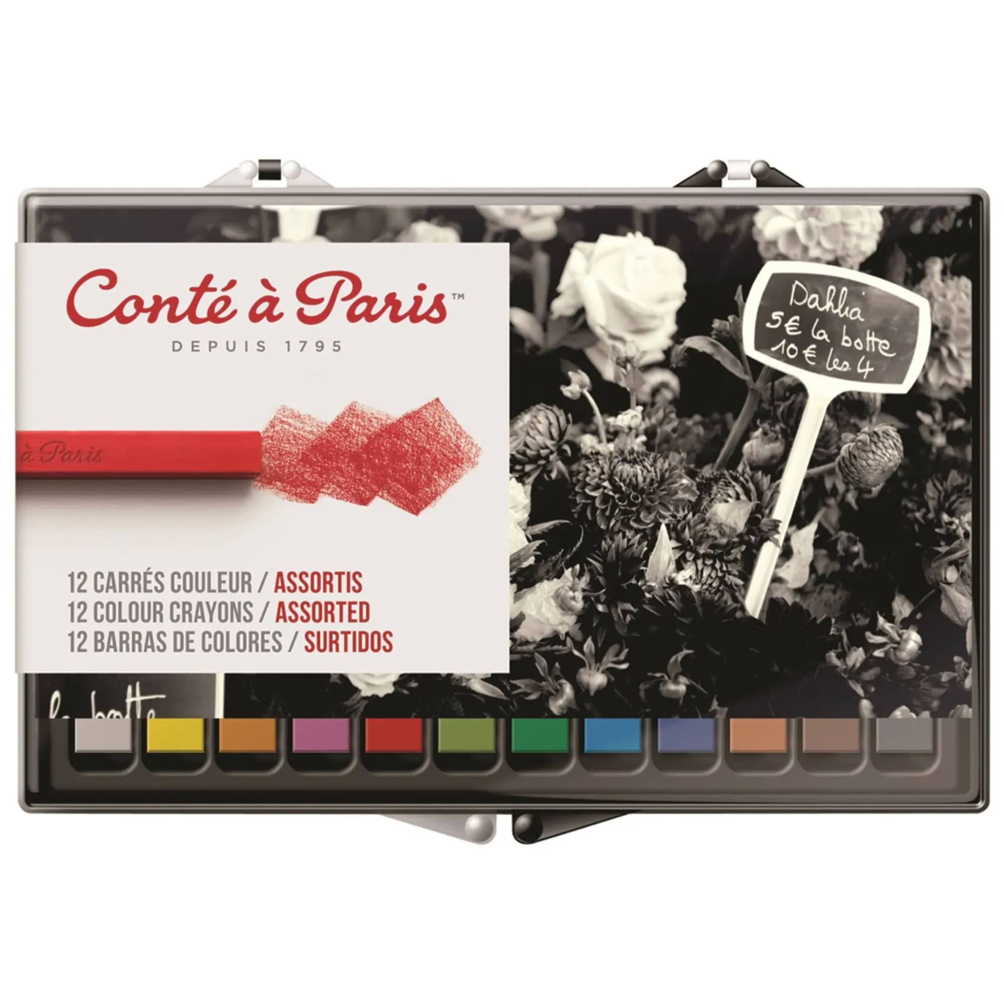 Conté Crayons Set of 12 - Assorted Colors