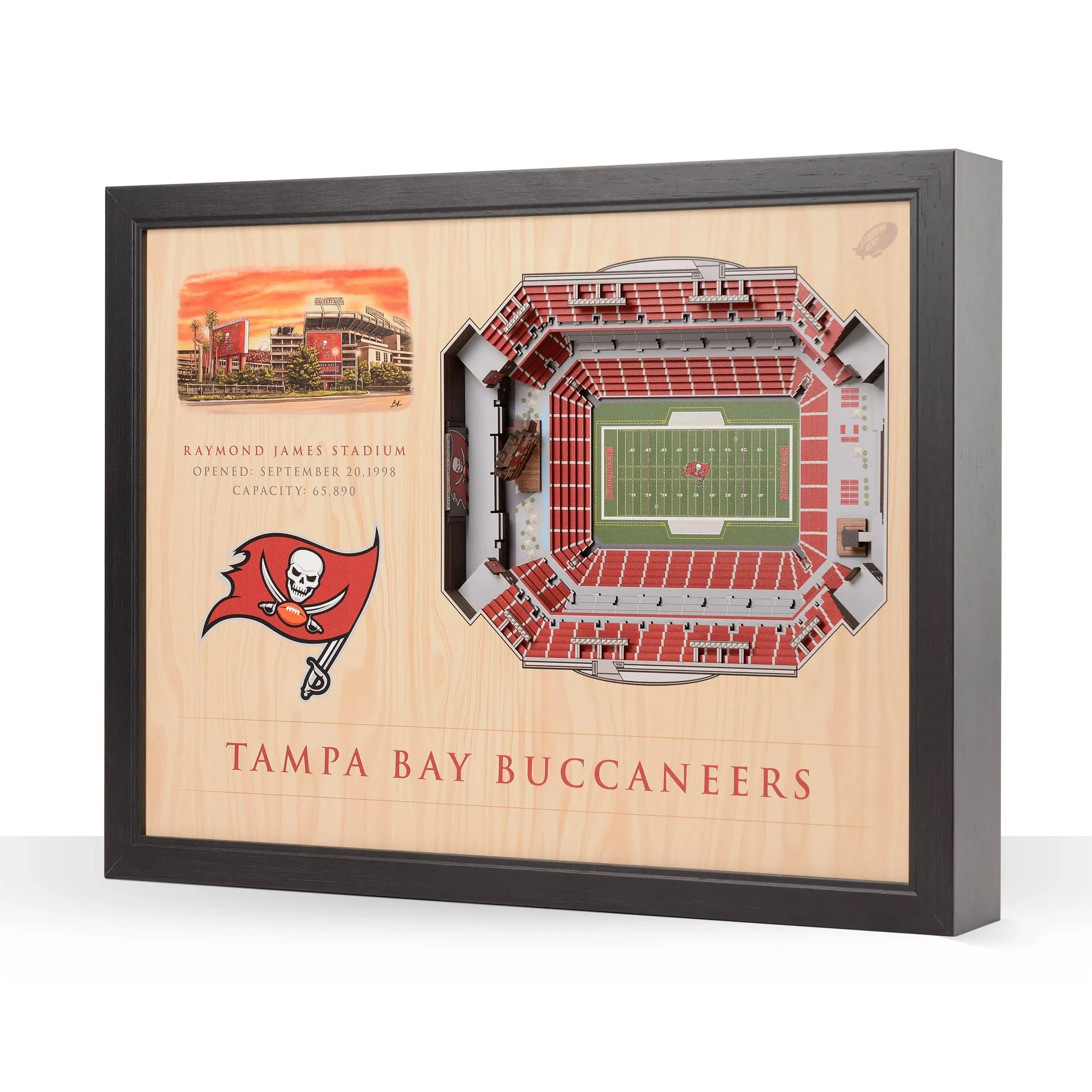 NFL 3D Stadium Wall Art - Tampa Bay Buccaneers