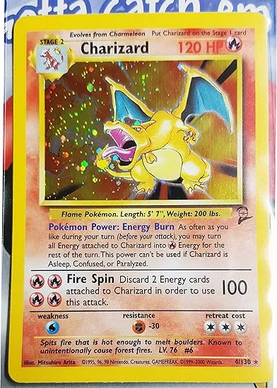 Charizard - Basic (Base Set) 2 Pokemon Card 4/130