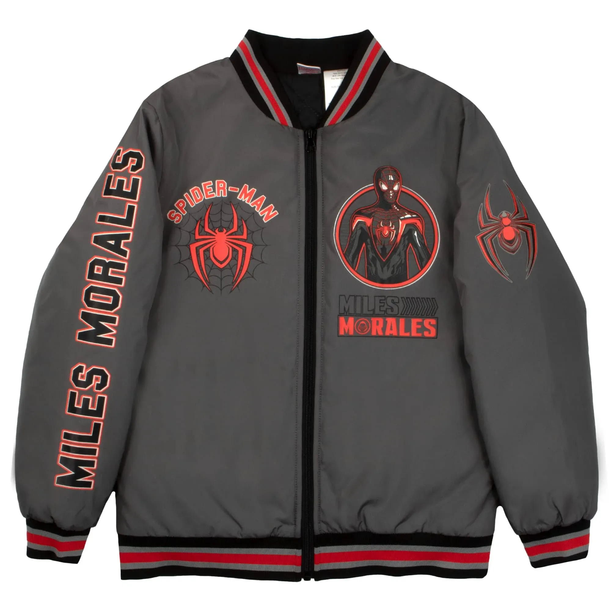 Marvel Superheroes Bomber Jacket for Boys, Avengers and Spider-Man Bomber Jacket ...