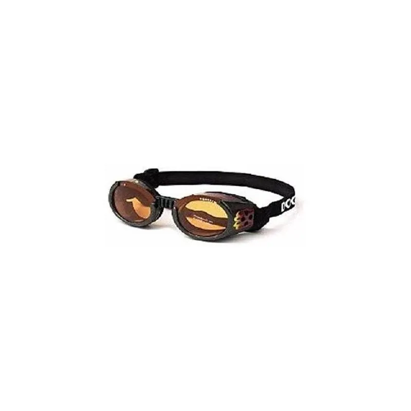 Doggles ILS Large Racing Flames Frame and Orange Lens