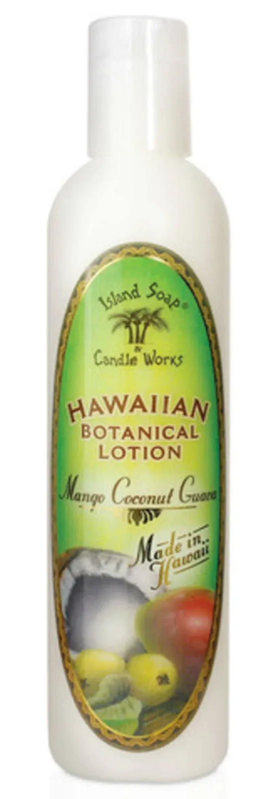 Island Soap &amp; Candle Works Hawaiian Botanical Lotion  MANGO COCONUT GUAVA 2 oz.