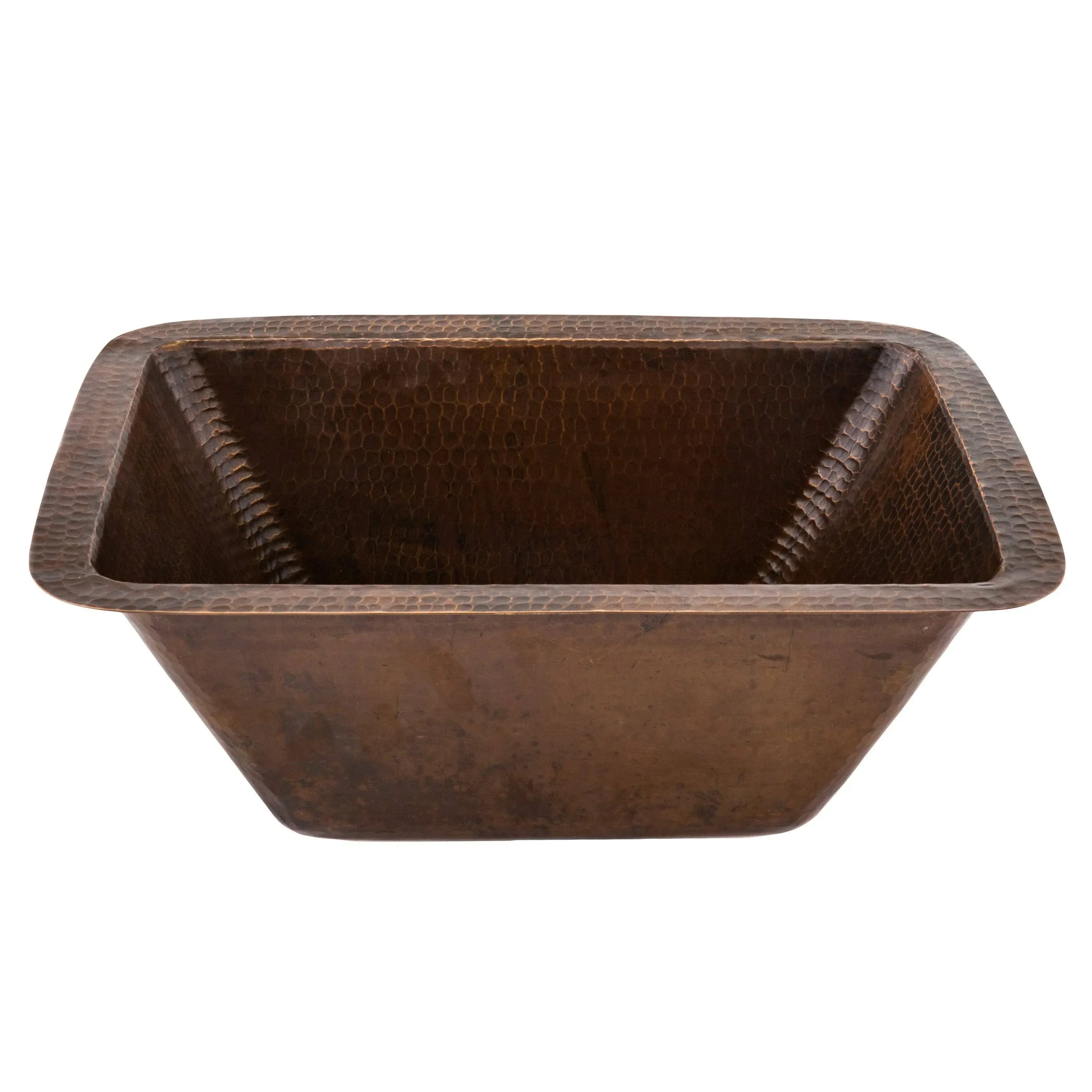 Premier Copper Products BRECDB2 17-Inch Rectangle Copper Bar Sink with 2-Inch Drain Size, Oil Rubbed Bronze