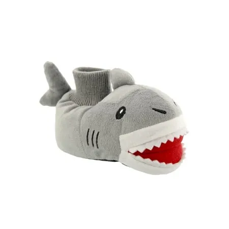 Yankee Toy Box Plush Shark Fish Toddler Boys Sock Top Slippers 84005, Toddler Boy ...