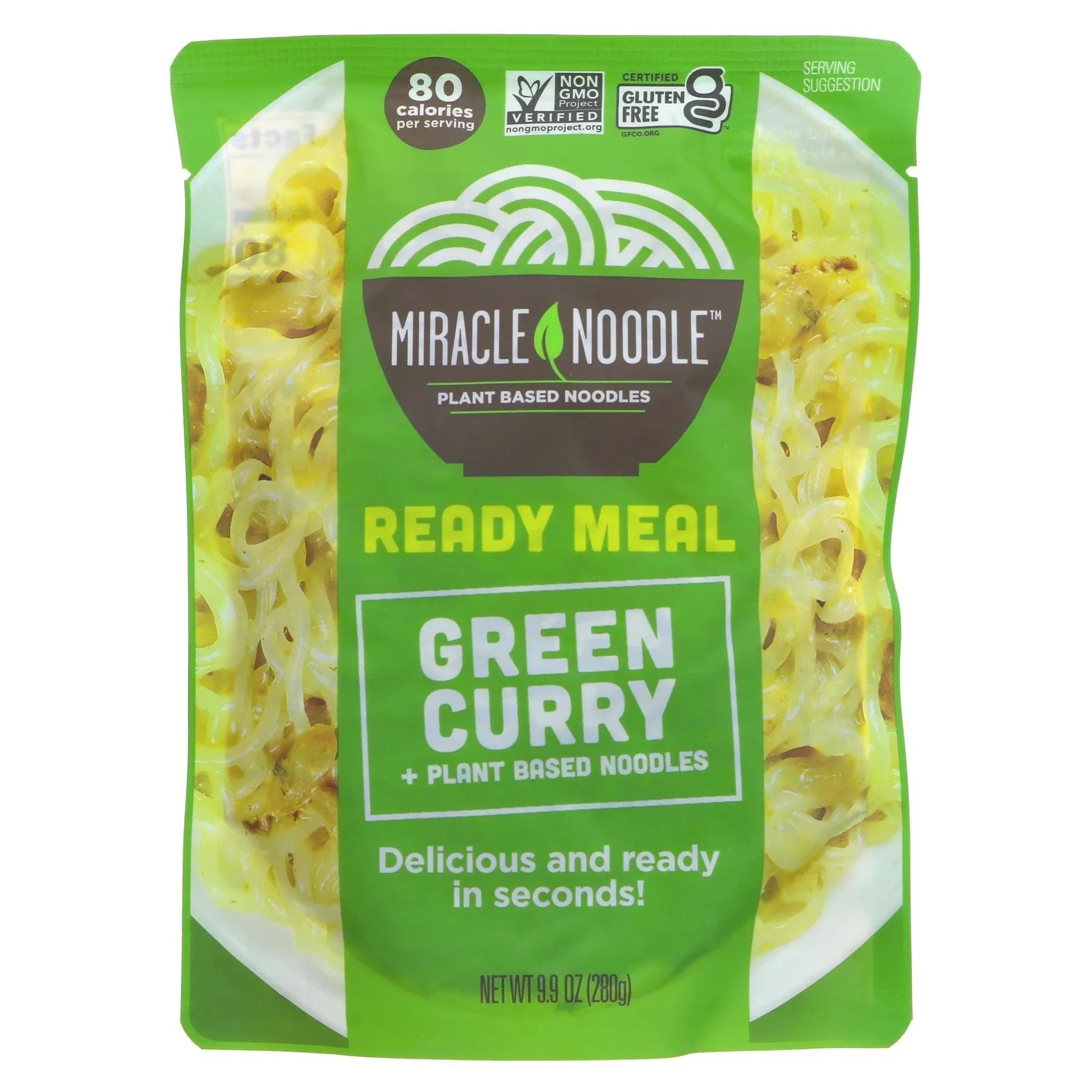 Miracle Noodle Ready-to-Eat Meal Green Curry Sauce