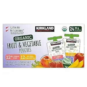 Kirkland Signature Organic Fruit and Vegetable Pouches Variety Pack