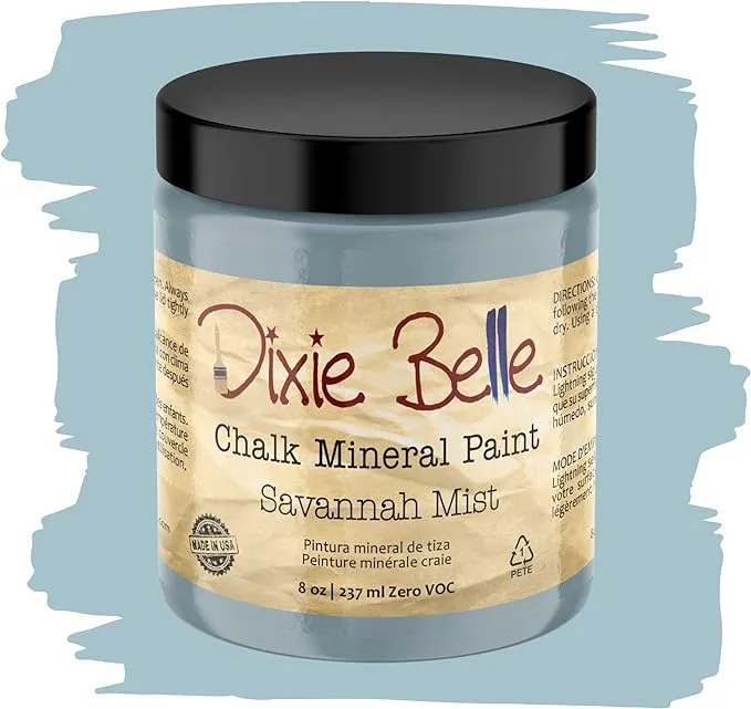 Dixie Belle Paint Company Chalk Finish Furniture Paint | Amethyst (8oz) | Matte Deep Purple Chic Chalk Mineral Paint | DIY Furniture Paint