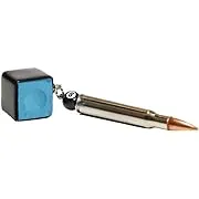 Chalk Box Bullet Pool Stick Pocket Chalker (Black, Bullet Chalker)